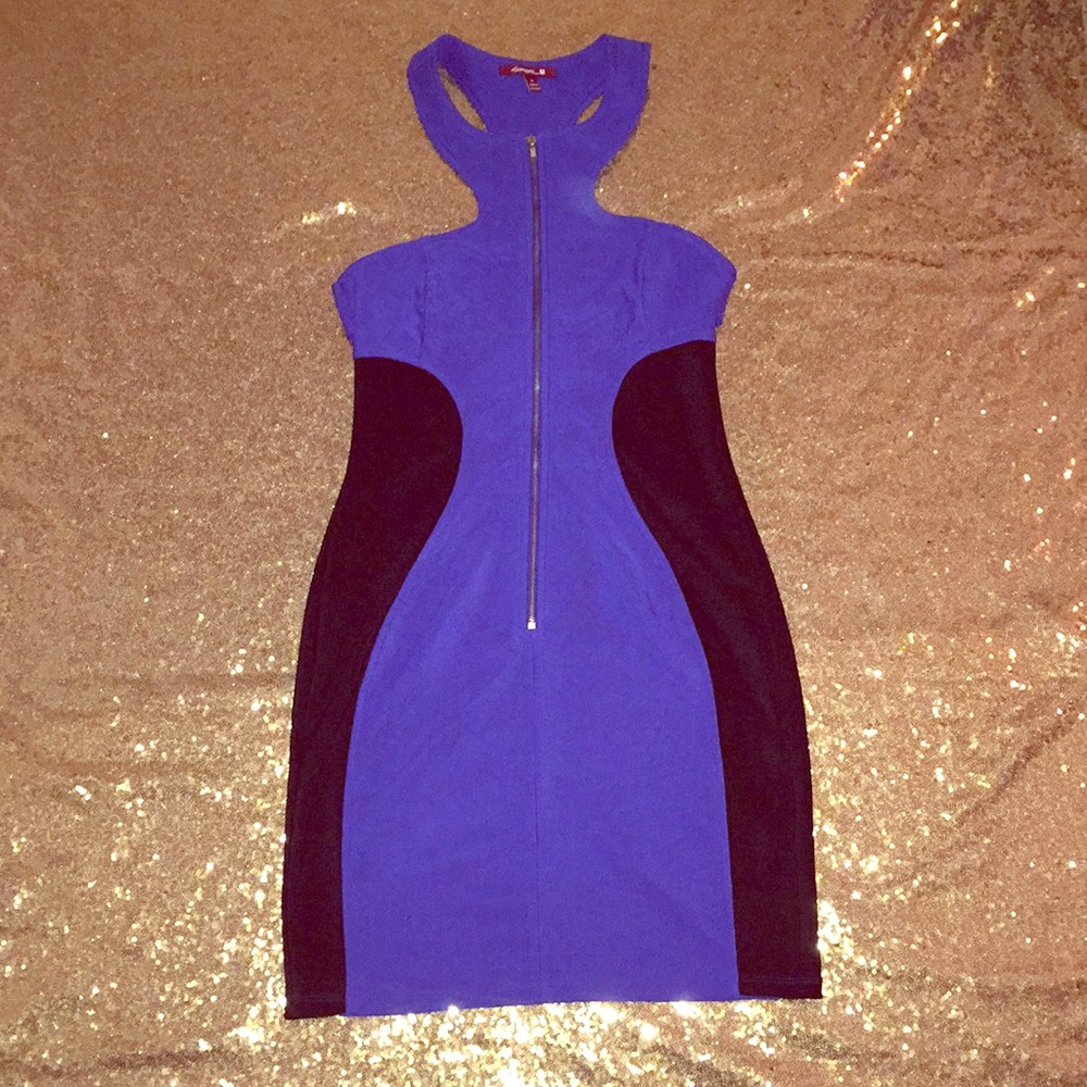 Mini clubbing dress.